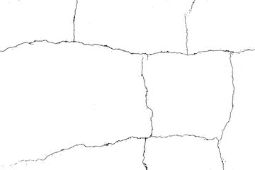 Natural cracks background. Vector overlay texture of cracked surface. One color graphic resource.