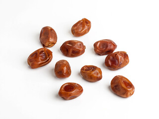 heap of dates isolated on white