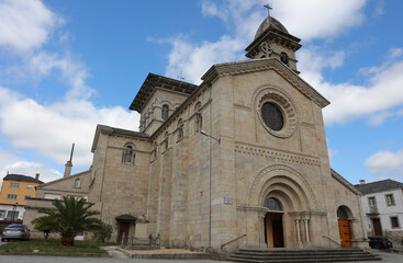 Fototapeta premium Iglesia de Santa María de Lagostelle, Guitiriz, Lugo