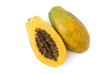 Halbierte Papaya