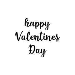 Modern brush calligraphy. Hand drawn lettering happy Valentines day. Perfect for greeting cards, party invitations, posters, stickers.