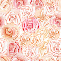 roses seamless pattern fill the entire space