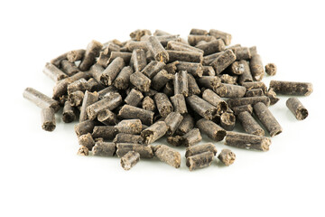 Fertiliser pellet isolated on white background