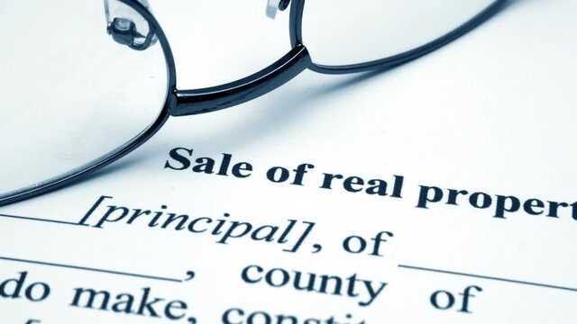 Sale of real property dolly shot