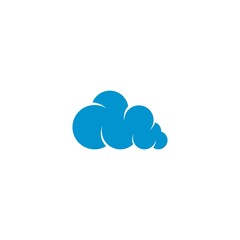 Blue Cloud Logo vector icon design