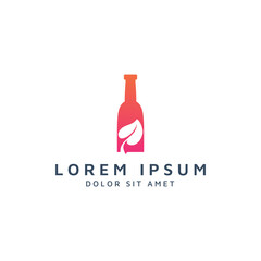 bar and leaf negative space logo design