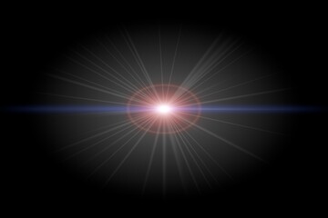 retro CGI lens flare