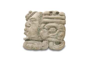 Palenque numeric glyph. Mayan culture, 600 AD