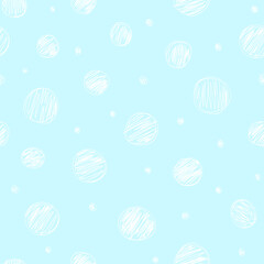 White dots like snow seamless pattern
