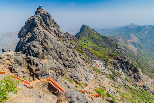 Steps to Girnar Hill, Gujarat state, India