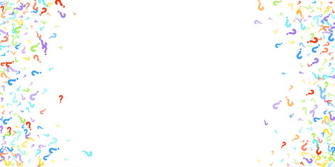 Question marks Quiz doubt survey faq public poll.