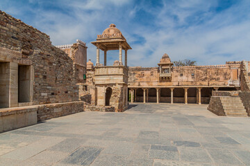 Kumbha Palace at Chittor Fort in Chittorgarh, Rajasthan state, India