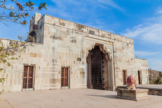 Suraj Pol gate at Chittor Fort in Chittorgarh, Rajasthan state, India