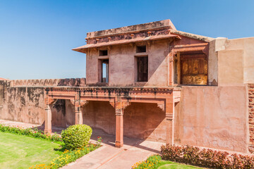 Obraz premium Building in the ancient city Fatehpur Sikri, Uttar Pradesh state, India