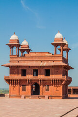 Diwan-E-Khas (Hall of Private Audiences) in the ancient city Fatehpur Sikri, Uttar Pradesh state,...