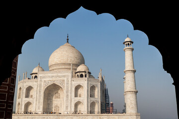 View of Taj Mahal in Agra, India