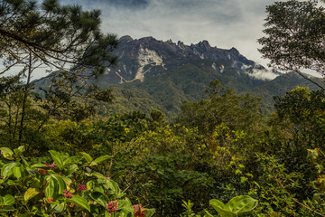 View of Mount Kinabalu, Sabah, Malaysia