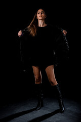 Trendy attractive woman