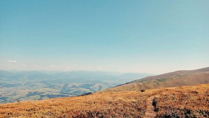foggy mountains landscape