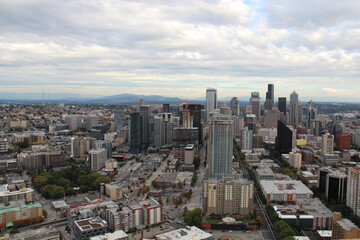 Fototapeta na wymiar Skyscrapers of Seattle Washington