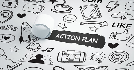 Business, Technology, Internet and network concept. Concept meaning proposed strategy or course of...