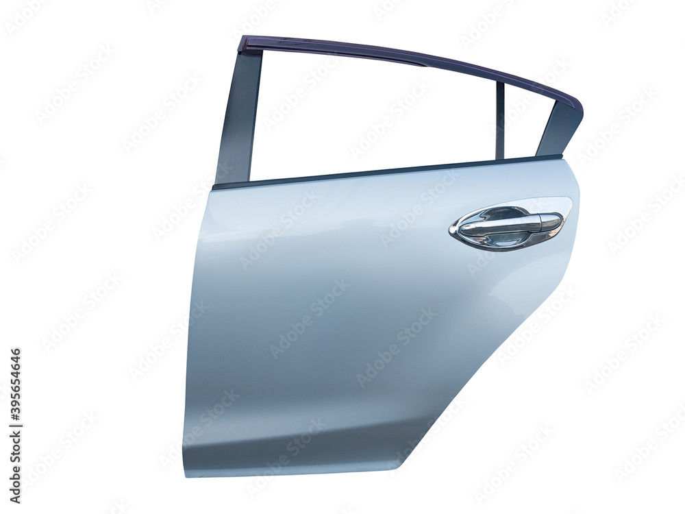 Wall mural car door isolated on white background with clip path