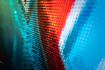CloseUp LED blurred screen. LED soft focus background. abstract background ideal for design.