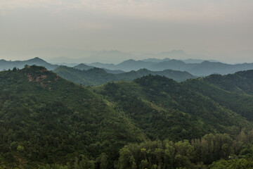Mountains near Gubeikou, Hebei province, China.