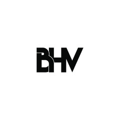 bhv letter original monogram logo design