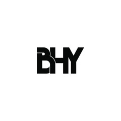 bhy letter original monogram logo design