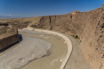 First Beacon Tower of the Great Wall above Taolai River near Jiayuguan, Gansu Province, China