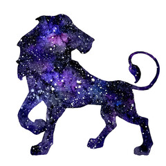  watercolor art of signs of the zodiac. Libra