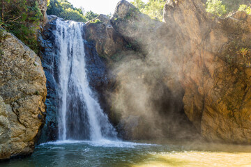 Salto de Baiguate waterfall near Jarabacoa town in Dominican Republic