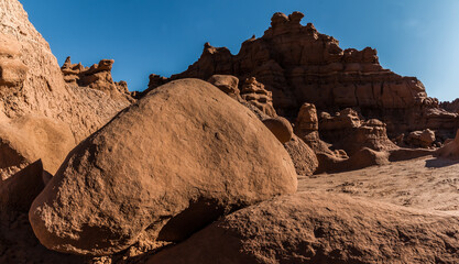 Strange Shaped Hoodoos, Goblin Valley State Park, Utah, USA