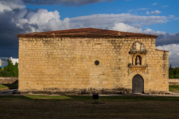 Building at the grounds of Fortaleza Ozama fortress in Santo Domingo, capital of Dominican Republic.