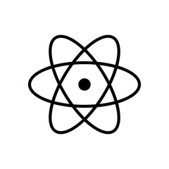 atom line icon. education symbol. simple design editable. design vector illustration