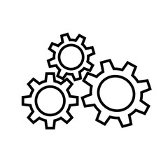 set of gears illustration