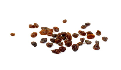 Naklejka premium raisins isolated on white background