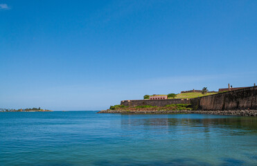 Fototapeta na wymiar Bay of Fort El Morro at San Juan, Puerto Rico