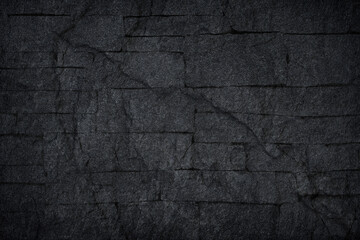 Dark grey black slate stone background or texture