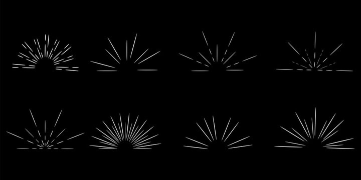 Retro chalk sun, great design for any purposes. Light style background. Hello summer. Vintage style. Stock image. EPS 10.