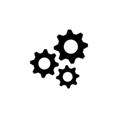 Gear icon flat vector design
