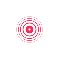 Pain rings vector illustration design template