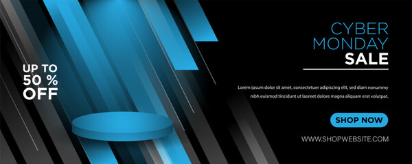 Cyber Monday Sale Background. Banner or Poster.