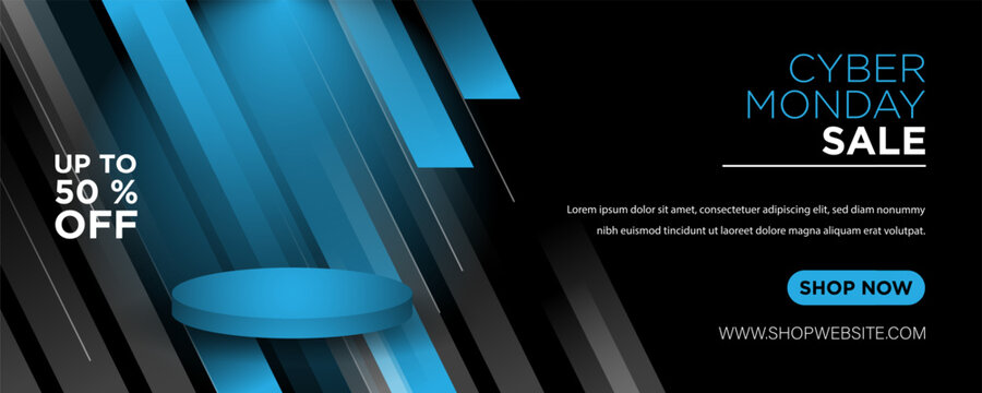 Cyber Monday Sale Background. Banner or Poster.