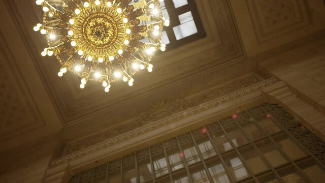 Pointed Into The Ceiling At Grand Central Station