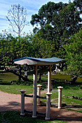 Jardim oriental do Parque da Reden&ccedil;&atilde;o, Porto Alegre. Rio Grande do Sul. Brasil