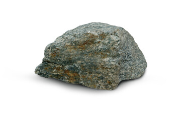 gneiss rock isolated on white background.