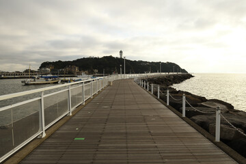 Fototapeta premium 片瀬漁港桟橋