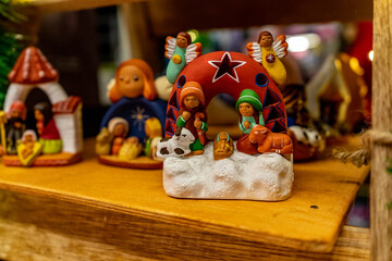 birth of the baby Jesus in dolls